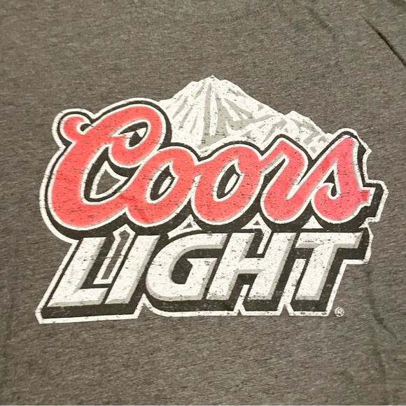 Coors Light Beer Logo Shirt Mountain Rockies Mens Large Tshirt - Picture 2 of 16